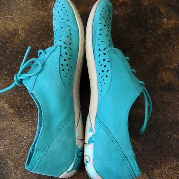 Merrill mimix maze perforated walking shoe Oxford green - Picture 5 of 8